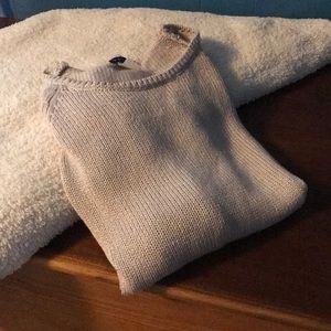 Venus crocheted open shoulder sweater